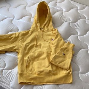 Yellow Champion Hoodie